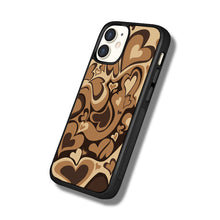 Cargar imagen en el visor de la galería, Funda iPhone - Retro Heart color marrón
