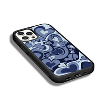 Cargar imagen en el visor de la galería, Funda iPhone - Retro Heart color azul marino
