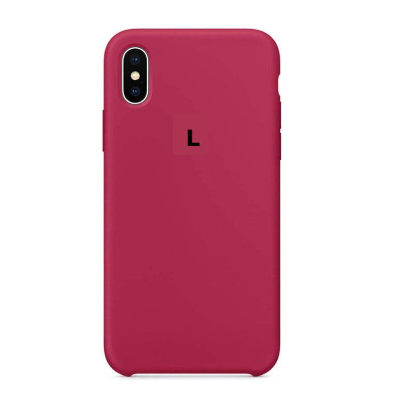 Cover silicone iPhone - Rosa rossa